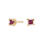 14kt. Goldohrringe m/Rubin 3mm