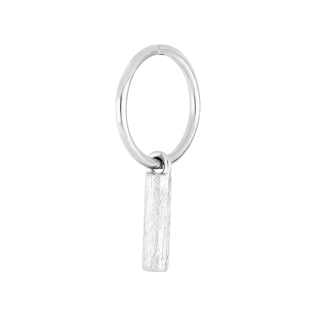 SON Rhodinierte Silber Creolen Stab