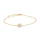 Verg. Silberarmband Margerite 10mm
