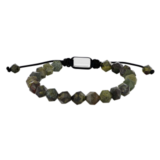 SON Armband dragon blood jasper m.Stahl 8mm