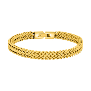 SON Stahl Armband IP gold 23cm
