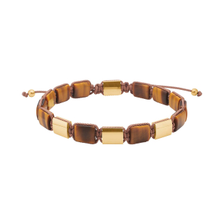 SON Armband yellow tiger eye IP gold