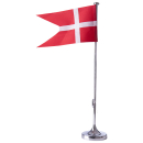 Verchromter Flaggenmast in Box 40 cm