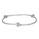 Rhod. Silber Armring 65mm