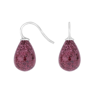 Rhod. S. Ohrring Böhmisches Quarz-Glas Farbe15
