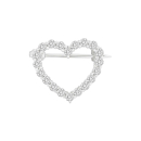 Rhd. Silber Brosche Herz 19mm OBINOR