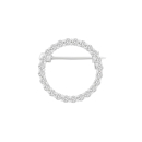 Rhd. Silber Brosche Kreis 20mm OBINOR