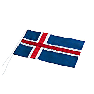 Isländisch Flagge für 30 cm