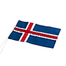 Isländisch Flagge für 30 cm