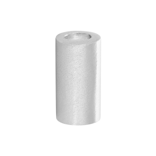 Rhod. Silber System-Verschlüsse Rohr matt 15mm