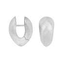 Rhod. Silber matt System-Creolen Hanna 23x12mm