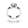 925/- Ring Poliert, Blau Topas 1,70ct
