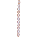 Süsswasser System-Kette Barock Perle Rose 10 mm