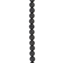 Schwarz Lava Stein Kette 8mm 45cm