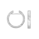 Rhod. Silber matt system-Creolen Bea 3,5x22mm