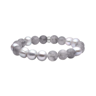 Multi Grau Armband 10mm