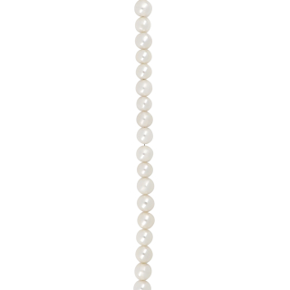 Süsswasser System-Kette Barock Perle Weiss 18cm