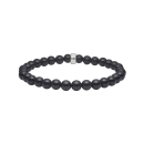 Schwarz agate 6mm Armband