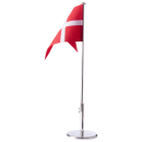 Verchromter Flaggenmast