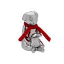 Teddybär verchromt Sparbüchse