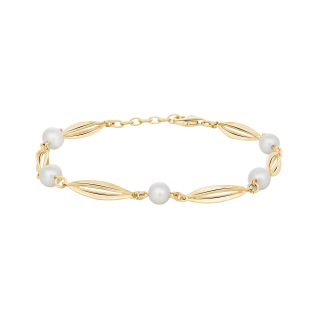 Siersbøl 14kt. Gold Armband Perle 18+2cm