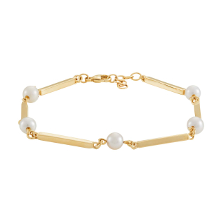 Siersbøl 8kt. Gold Armband Perle 18+2cm