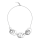 925/- Collier, rho. matt, RundankerKette, 50+3cm