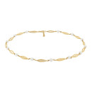 Siersbøl 8kt. Gold Collier Perle 41+3cm