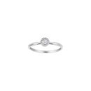 14kt. Weissgoldring m/dia. 0.105ct W/SI