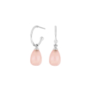 Rhod. Silber CreolenSWEETS52 Rosenquarz