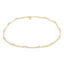Siersbøl 8kt. Stab & Perle(FWP) Collier 42+3 Poli