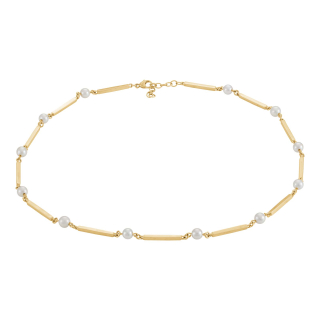 Siersbøl 14kt. Stab&Perle(FWP) Collier 42+3 Poli