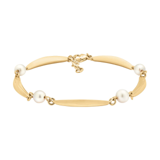 Siersbøl 8kt. Gold Armband Perle 18+2cm