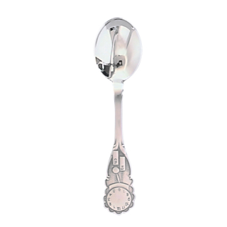 Uhrlöffel oxidiertes 830 Silber
