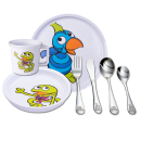 Kinderset Melamin Kaj & Andrea 7-teilig