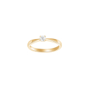 HEART 14kt. Goldring m/dia. 0.15ct W/SI