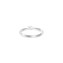 HEART 14kt. Weissgoldring m/dia. 0.15ct W/SI