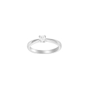 HEART 14kt. Weissgoldring m/dia. 0.20ct W/SI
