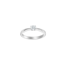 HEART 14kt. Weissgoldring m/dia. 0.25ct W/SI