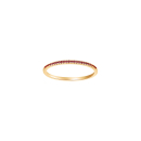 HEART 14kt. Goldring m/Rubin