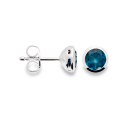 925/- Ohrstecker Pol. Topas London Blue 1,24