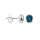 925/- Ohrstecker Pol. Topas London Blue 1,24