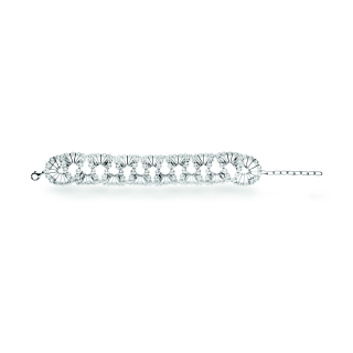 925/- Armband rho. matt., Zuchtperle Weiss 52,48CT