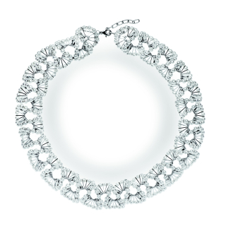925/- Collier rho. matt. Zuchtperle Weiss 103,87CT