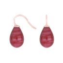 Rosév Silber Ohrring Böhmisches Quarz-Glas...