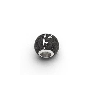 Anhänger Bead Sylt lavasand