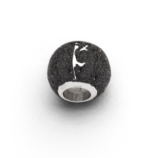 "Sylt Bead"Lavas. rhod. Silb. 925