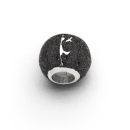 "Sylt Bead"Lavas. rhod. Silb. 925