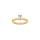LUXURY Classic Quadrat 14kt. Goldring m. Lab. G. dia. 1,0ct River/VS1 Gr. 60