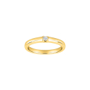14kt. Allianzring m/dia. 1x0.05ct W/SI